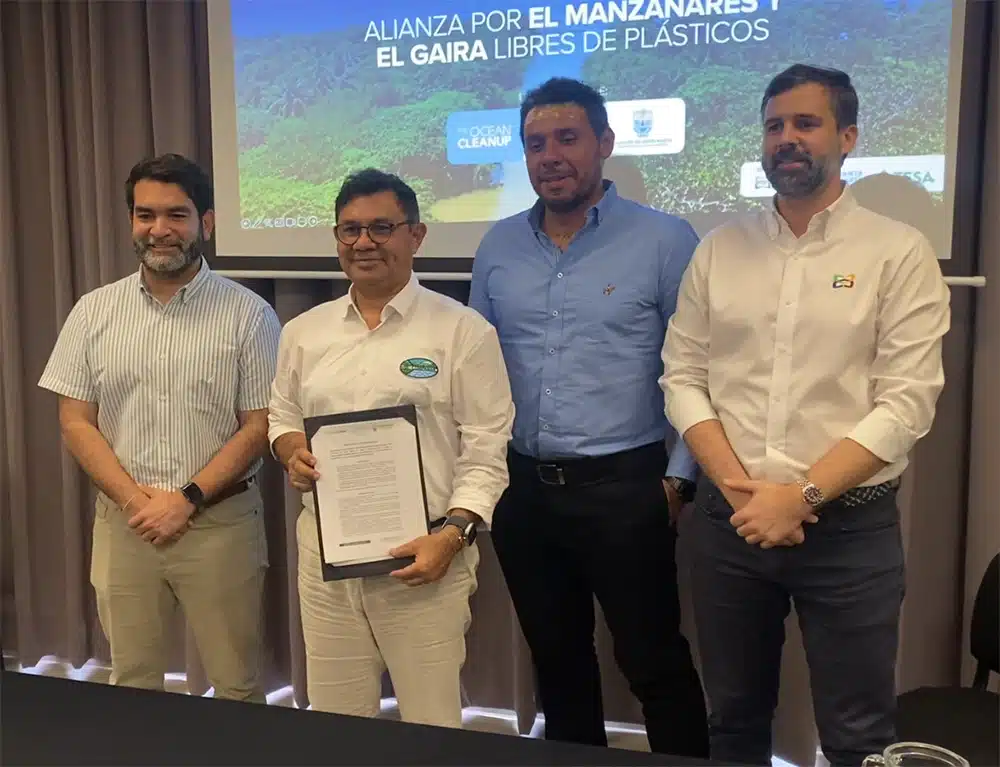 CORPAMAG, Alcaldía de Santa Marta y The Ocean Cleanup firman Memorando de Entendimiento para combatir la contaminación por plásticos en el Distrito de Santa Marta