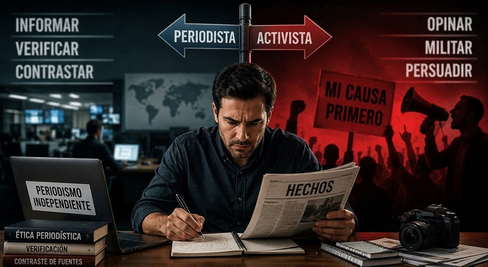 Cuando el periodista deja de informar para convertirse en activista