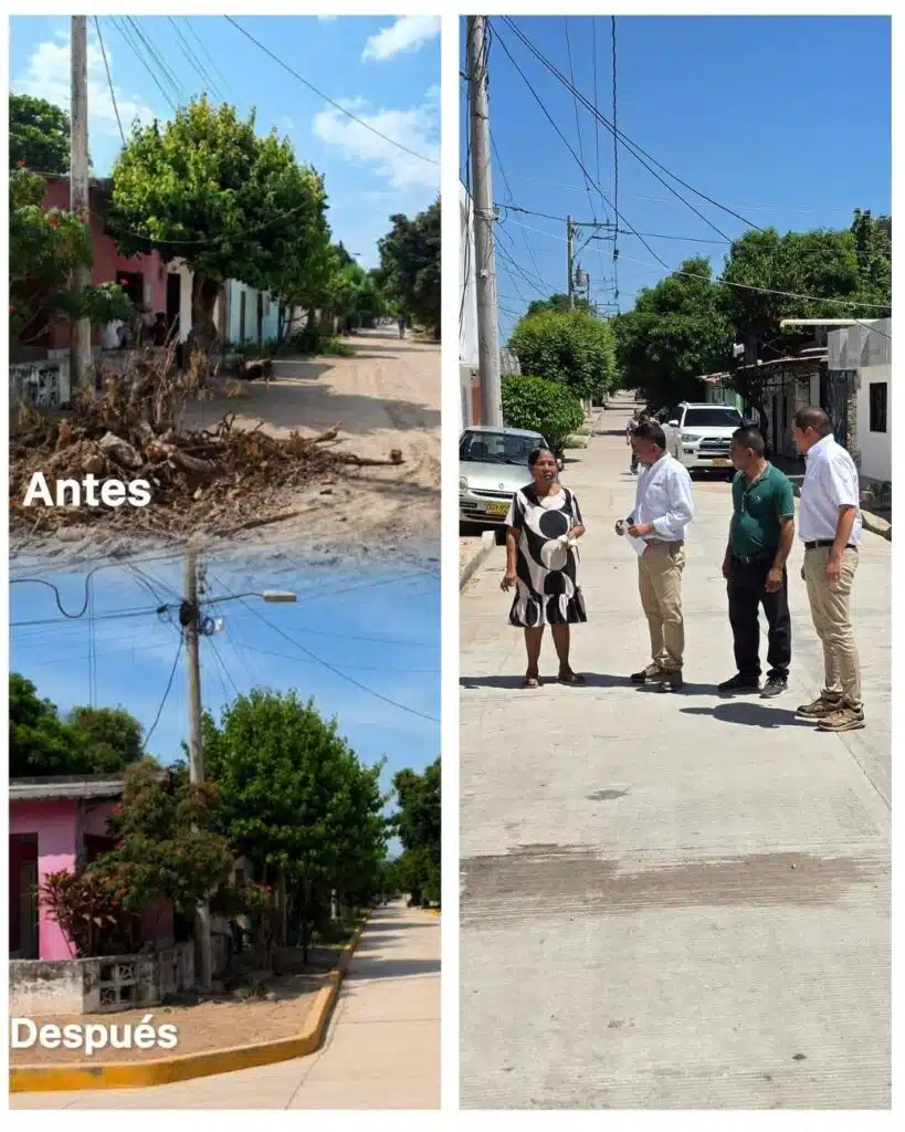 El municipio de El Copey mejora su malla vial con el aporte de Drummond Ltd. y la Alcaldía
