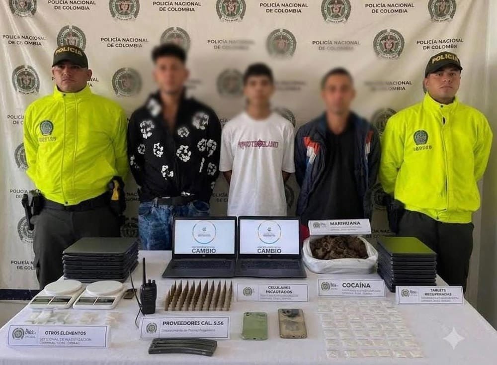 Capturados tres sujetos que estarían vinculadas a hurtos y disparos contra fincas en zona bananera