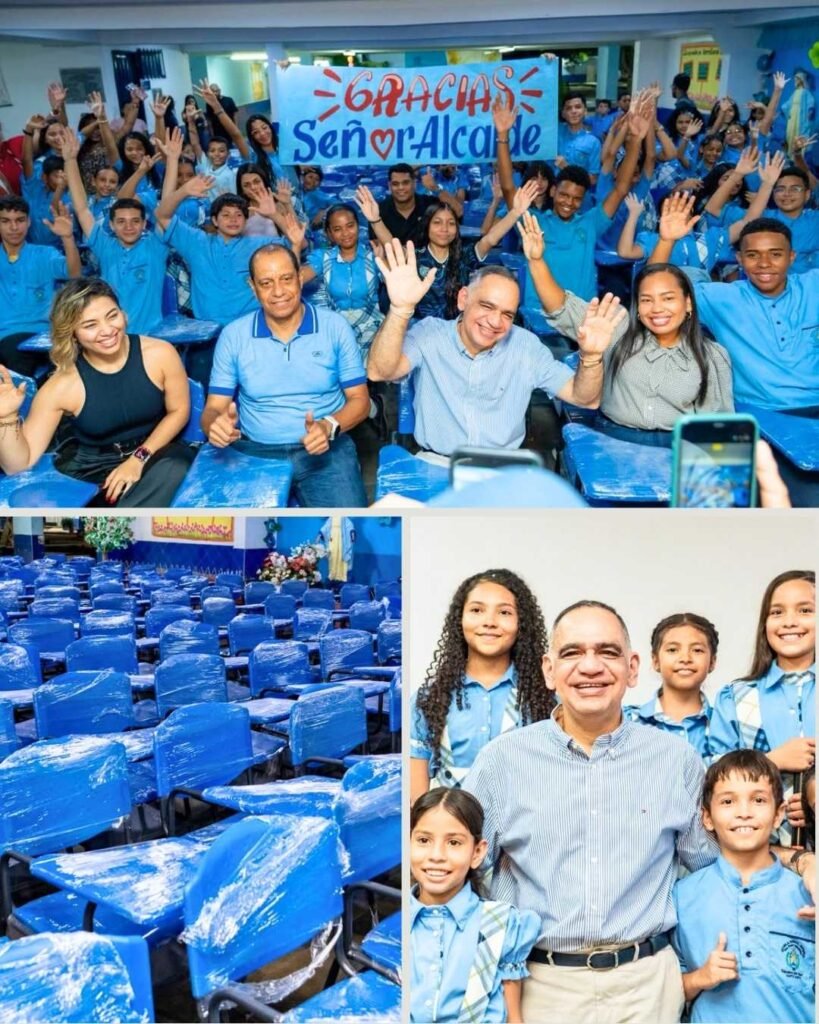 Gobierno Pinedo fortalece la educación con la entrega de cerca de 3.000 pupitres