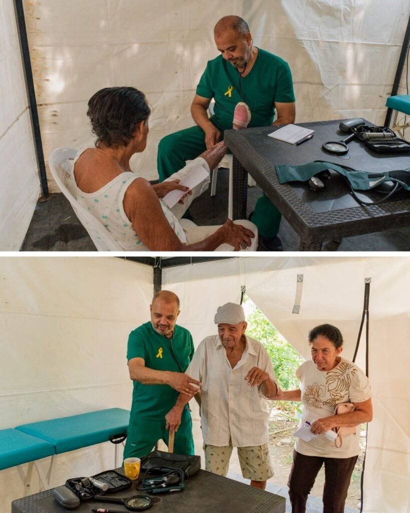 Más de 70 adultos mayores recibieron atención médica gratuita en brigada de salud en La Paz
