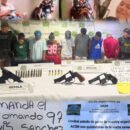 Siete capturados por extorsión y porte ilegal de armas en Fundación