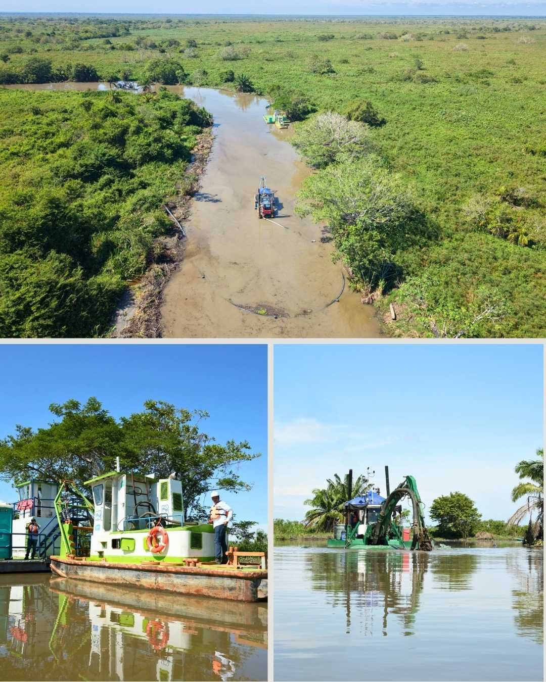 Corpamag avanza en la recuperación del cauce del Río Sevilla y su conexión con la Ciénaga Grande de Santa Marta
