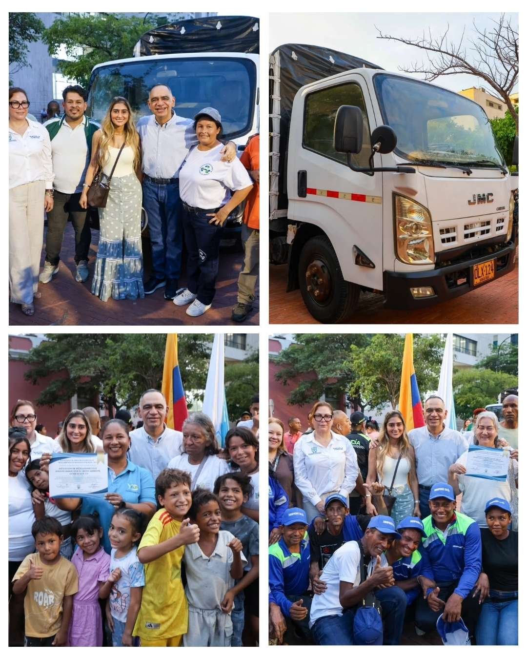 Gobierno Pinedo entrega vehículos y más de $3.300 millones para fortalecer a las asociaciones de recicladores